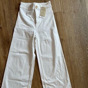 Teen Girls Mango Stretch Culotte High Waist Jeans